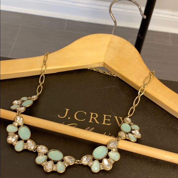 J.Crew Necklace Turquoise and Rhinestones - Picture 4 of 12